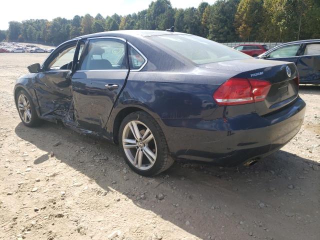 1VWBH7A37EC003483 - 2014 VOLKSWAGEN PASSAT SE BLUE photo 3