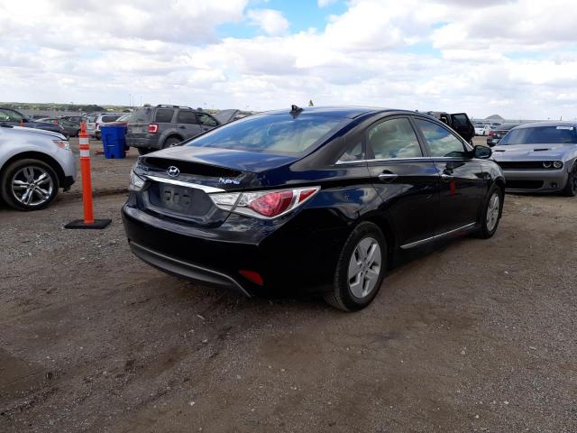 KMHEC4A44CA046608 - 2012 HYUNDAI SONATA HYB BLACK photo 4