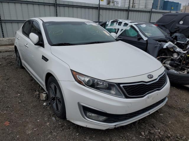 KNAGM4AD6C5030359 - 2012 KIA OPTIMA HYB WHITE photo 1