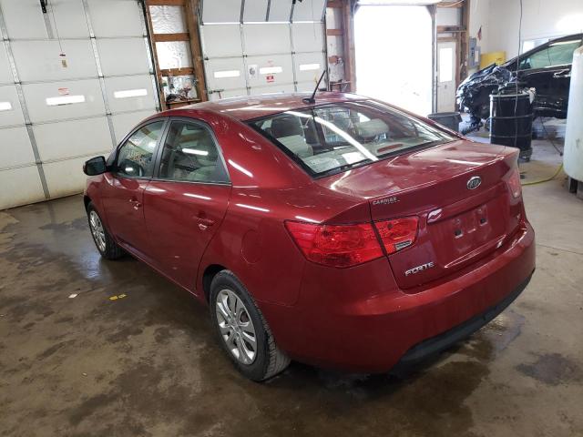 KNAFU4A25B5421530 - 2011 KIA FORTE EX BURGUNDY photo 3