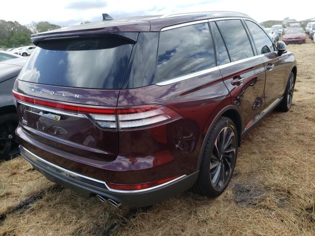 5LM5J7XC9MGL19043 - 2021 LINCOLN AVIATOR RE 紫色 照片 4