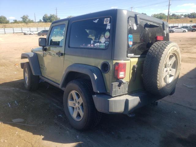 1C4AJWAG3DL606008 - 2013 JEEP WRANGLER S GREEN photo 3