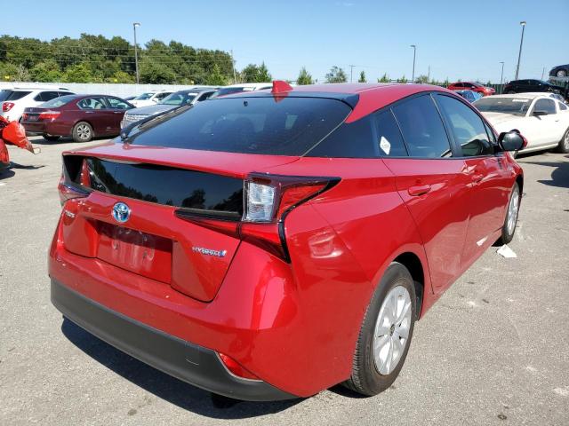 JTDKAMFU1M3135872 - 2021 TOYOTA PRIUS SPEC RED photo 4