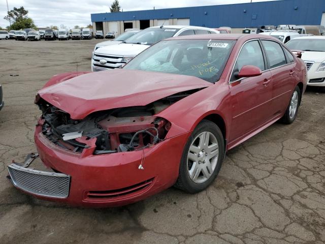 2G1WB5E38D1196289 - 2013 CHEVROLET IMPALA LT BURGUNDY photo 2