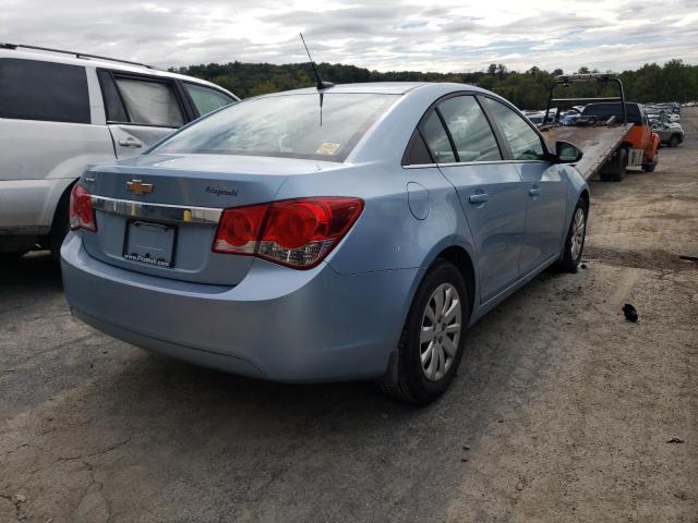 1G1PC5SH4B7306594 - 2011 CHEVROLET CRUZE LS BLUE photo 4