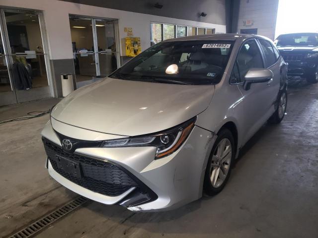 JTNK4RBE8K3****** - 2019 TOYOTA COROLLA SE SILVER photo 2