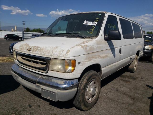 1FBSS31L1YHB72987 - 2000 FORD ECONO 350 WHITE photo 2