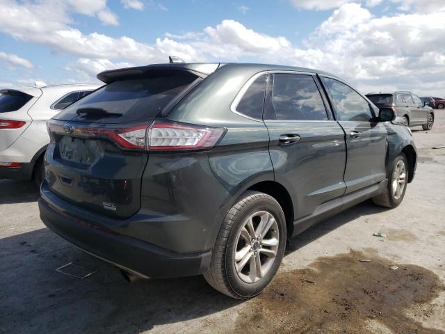 2FMTK3J90FBC09599 - 2015 FORD EDGE SEL GREEN photo 4