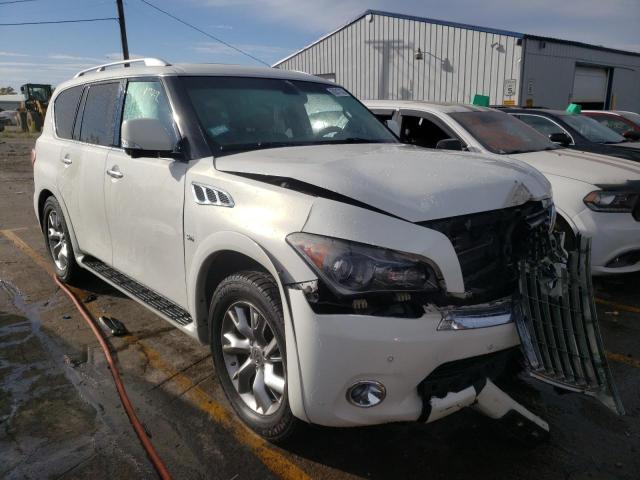 JN8AZ2NE8E9069438 - 2014 INFINITI QX80 WHITE photo 1