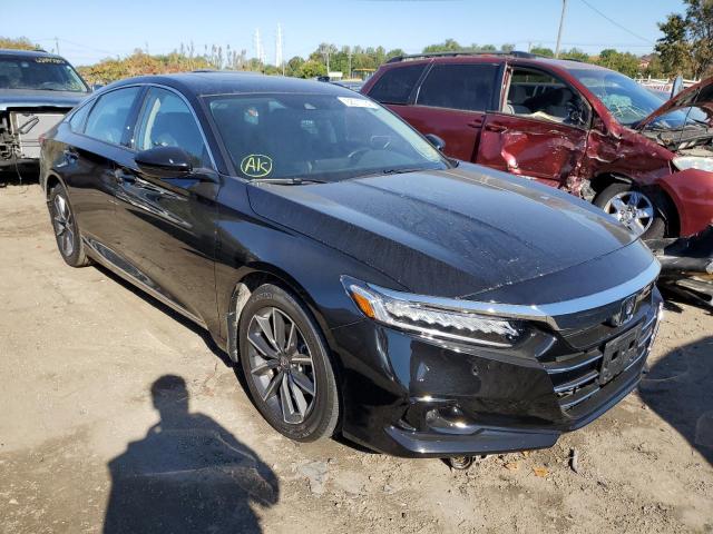 1HGCV1F55MA124886 - 2021 HONDA ACCORD EXL BLACK photo 1