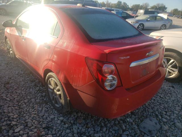 1G1JC5SH8F4207614 - 2015 CHEVROLET SONIC RED photo 3