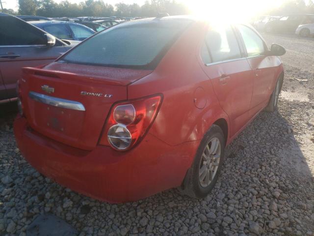 1G1JC5SH8F4207614 - 2015 CHEVROLET SONIC RED photo 4