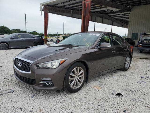 JN1BV7AP4FM338228 - 2015 INFINITI Q50 BASE BROWN photo 2