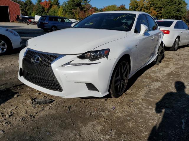 JTHCF1D21F5028879 - 2015 LEXUS IS 250 WHITE photo 2