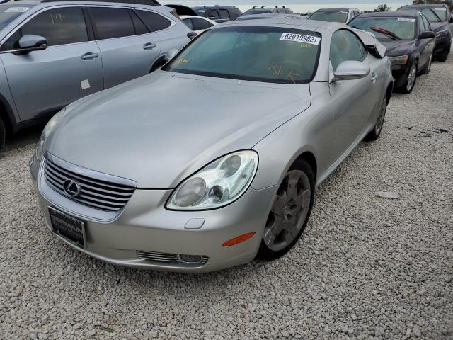 JTHFN48Y050071931 - 2005 LEXUS SC 430 SILVER photo 2