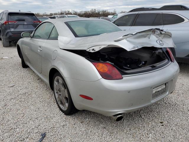 JTHFN48Y050071931 - 2005 LEXUS SC 430 SILVER photo 3