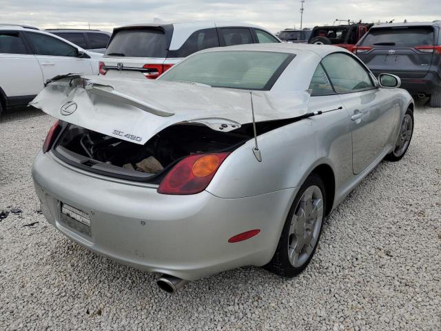 JTHFN48Y050071931 - 2005 LEXUS SC 430 SILVER photo 4