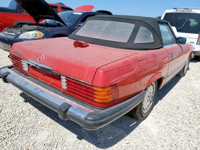 WDBBA48D0GA044376 - 1986 MERCEDES-BENZ 560SL RED photo 4