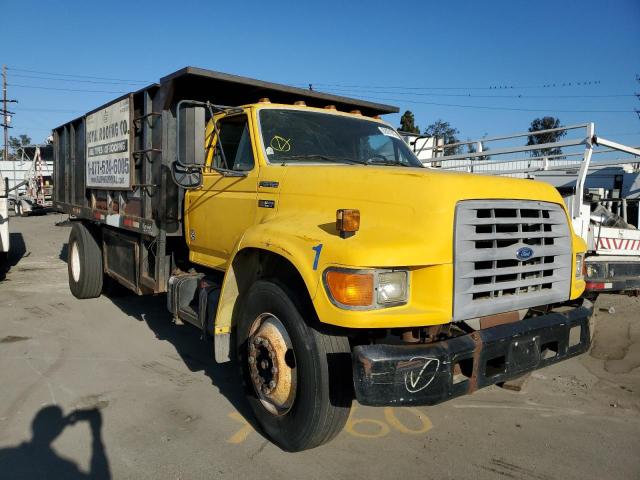 1FDNF70J2WVA00191 - 1998 FORD F700 YELLOW photo 1