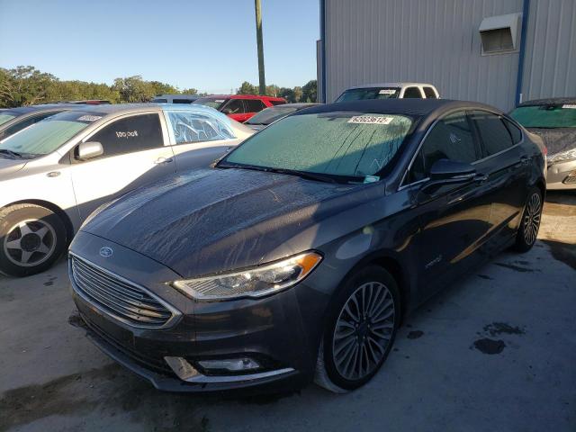 3FA6P0RU7HR359830 - 2017 FORD FUSION TIT GRAY photo 2