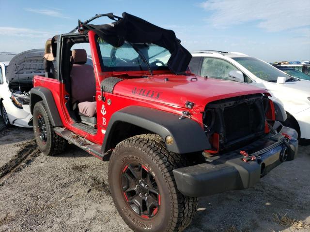 1C4AJWAG1GL236956 - 2016 JEEP WRANGLER S RED photo 1