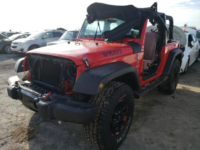 1C4AJWAG1GL236956 - 2016 JEEP WRANGLER S RED photo 2