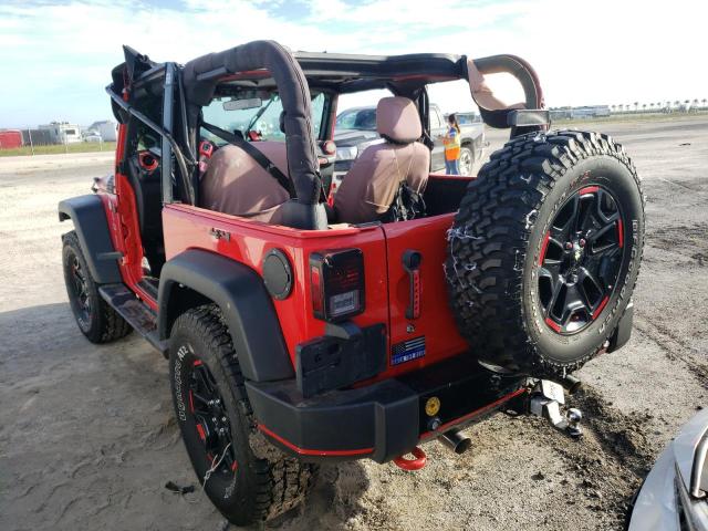 1C4AJWAG1GL236956 - 2016 JEEP WRANGLER S RED photo 3