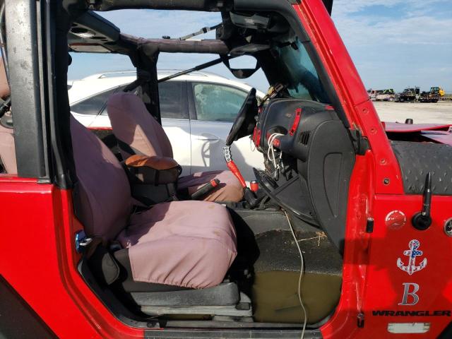 1C4AJWAG1GL236956 - 2016 JEEP WRANGLER S RED photo 5