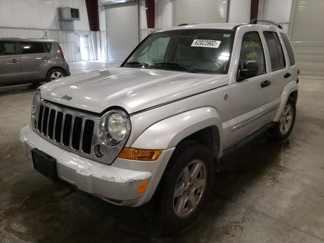 1J4GL58K35W643367 - 2005 JEEP LIBERTY SILVER photo 2