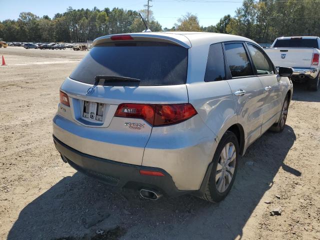 5J8TB2H27AA004696 - 2010 ACURA RDX SILVER photo 4