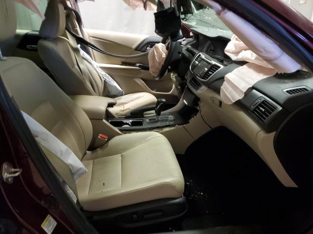 1HGCR2F8XEA267032 - 2014 HONDA ACCORD EXL BURGUNDY photo 5