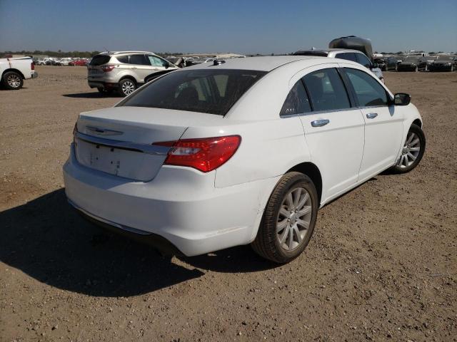 1C3CCBCG2DN569373 - 2013 CHRYSLER 200 LIMITE WHITE photo 4