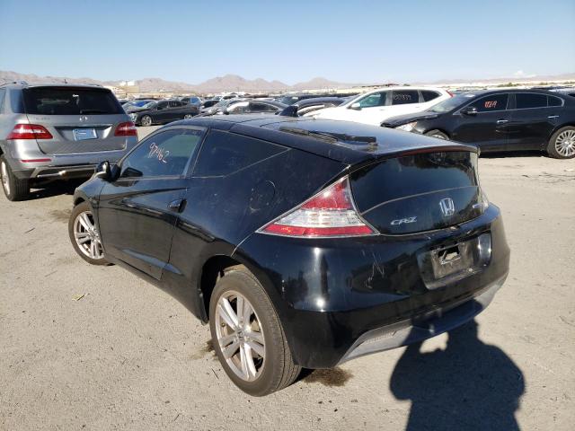 JHMZF1D64CS005445 - 2012 HONDA CR-Z EX BLACK photo 3