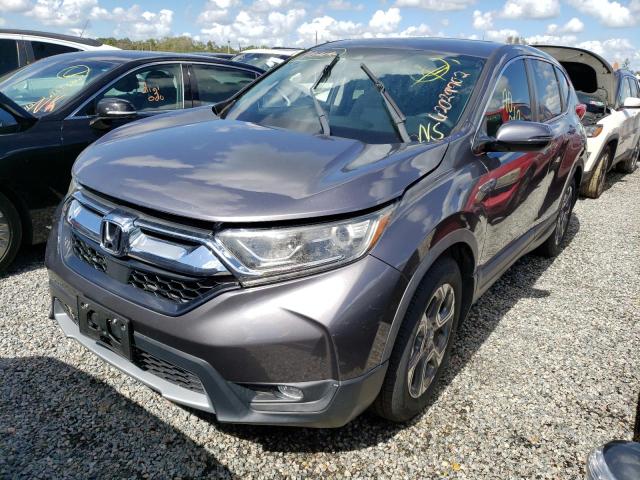 7FARW1H58HE003239 - 2017 HONDA CR-V EX GRAY photo 2