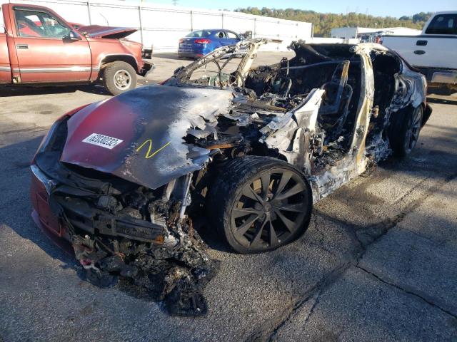 5YJSA1E25JF294973 - 2018 TESLA MODEL S Կարմիր լուսանկար 2