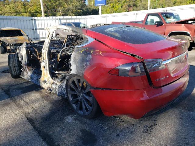 5YJSA1E25JF294973 - 2018 TESLA MODEL S Կարմիր լուսանկար 3