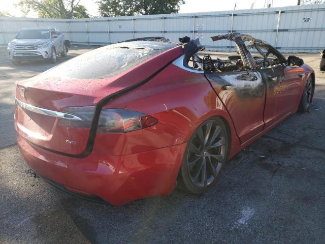 5YJSA1E25JF294973 - 2018 TESLA MODEL S Կարմիր լուսանկար 4