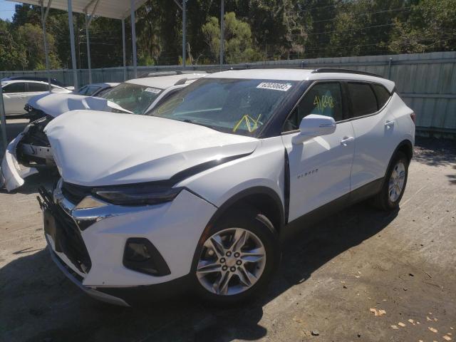 3GNKBBRA7KS673803 - 2019 CHEVROLET BLAZER 1LT WHITE photo 2