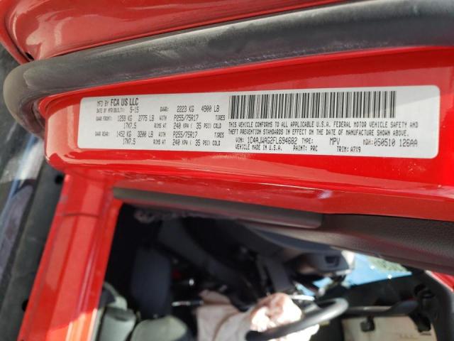 1C4AJWAG2FL694682 - 2015 JEEP WRANGLER S RED photo 10