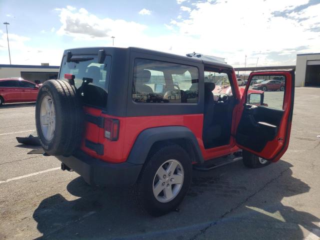 1C4AJWAG2FL694682 - 2015 JEEP WRANGLER S RED photo 4