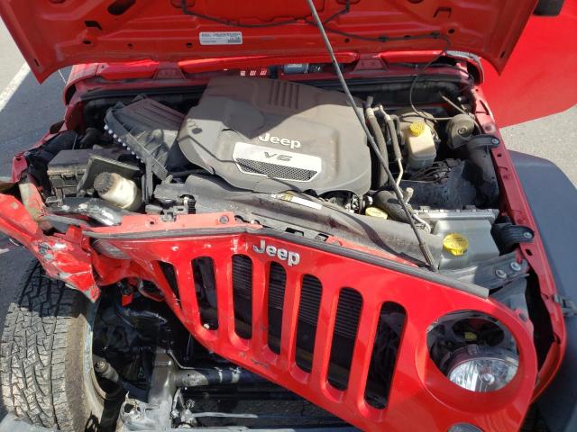 1C4AJWAG2FL694682 - 2015 JEEP WRANGLER S RED photo 7
