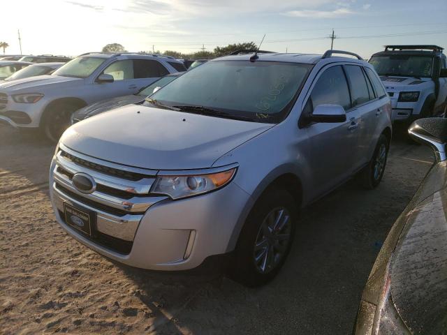 2FMDK3JC2DBC44738 - 2013 FORD EDGE SEL SILVER photo 2