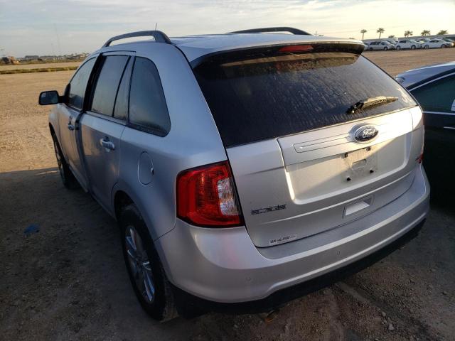 2FMDK3JC2DBC44738 - 2013 FORD EDGE SEL SILVER photo 3