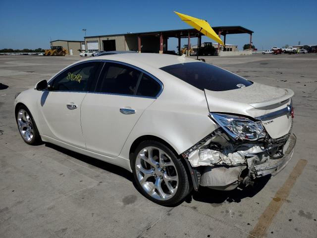 2G4GV5GV7C9155620 - 2012 BUICK REGAL GS WHITE photo 3