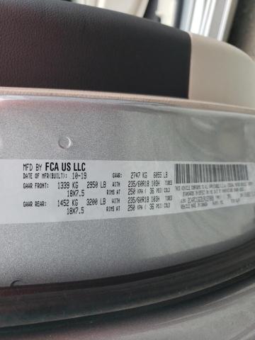 2C4RC1GG3LR127889 - 2020 CHRYSLER PACIFICA L SILVER photo 10