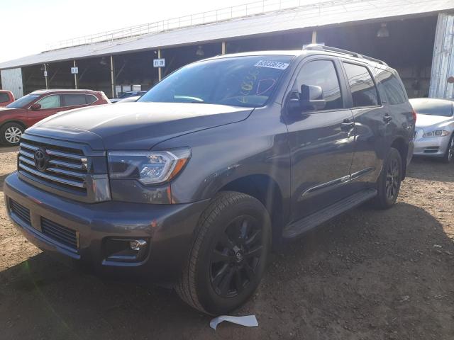 5TDHY5B19MS183660 - 2021 TOYOTA SEQUOIA LI GRAY photo 2