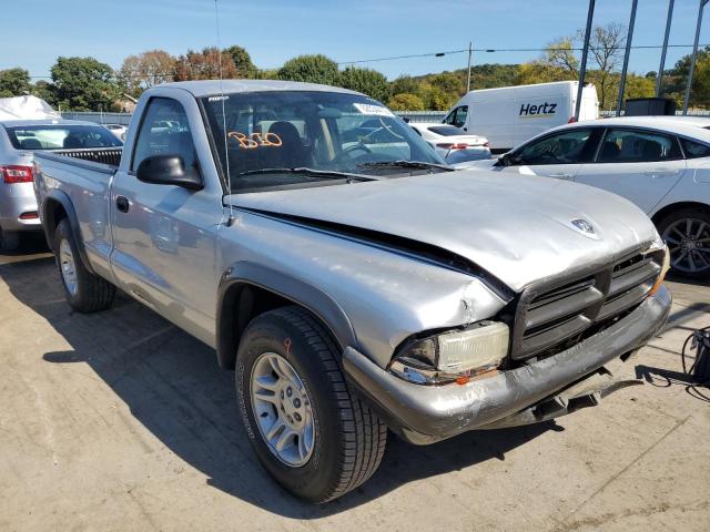 1B7FL16X12S644335 - 2002 DODGE DAKOTA BAS SILVER photo 1