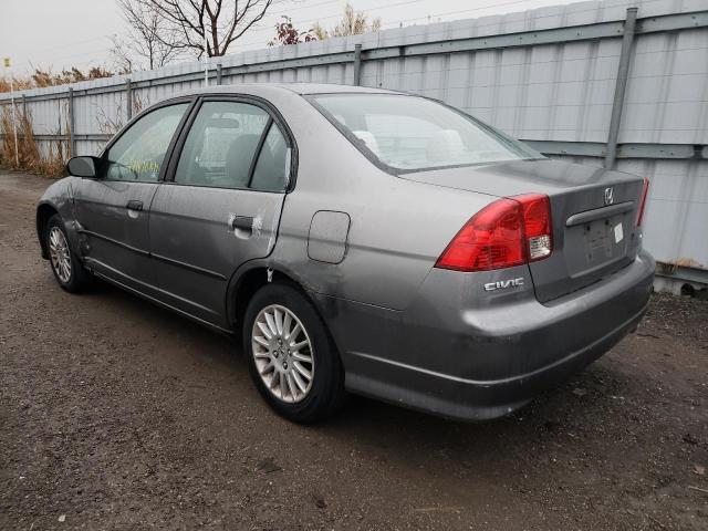 2HGES16365H033032 - 2005 HONDA CIVIC DX V GRAY photo 3