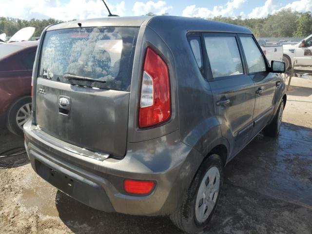 KNDJT2A56D7579865 - 2013 KIA SOUL GRAY photo 4