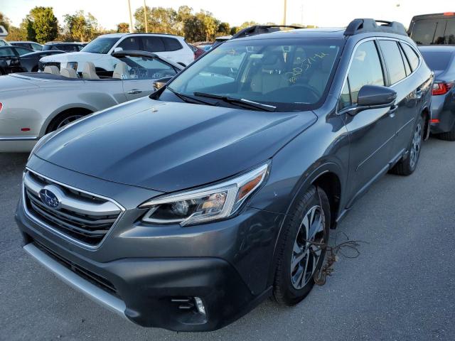 4S4BTANC4M3165669 - 2021 SUBARU OUTBACK LI GRAY photo 2